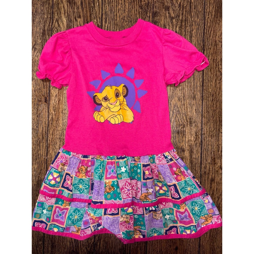 Vintage 90s Disney lion king dress size 6/6x simba USA made